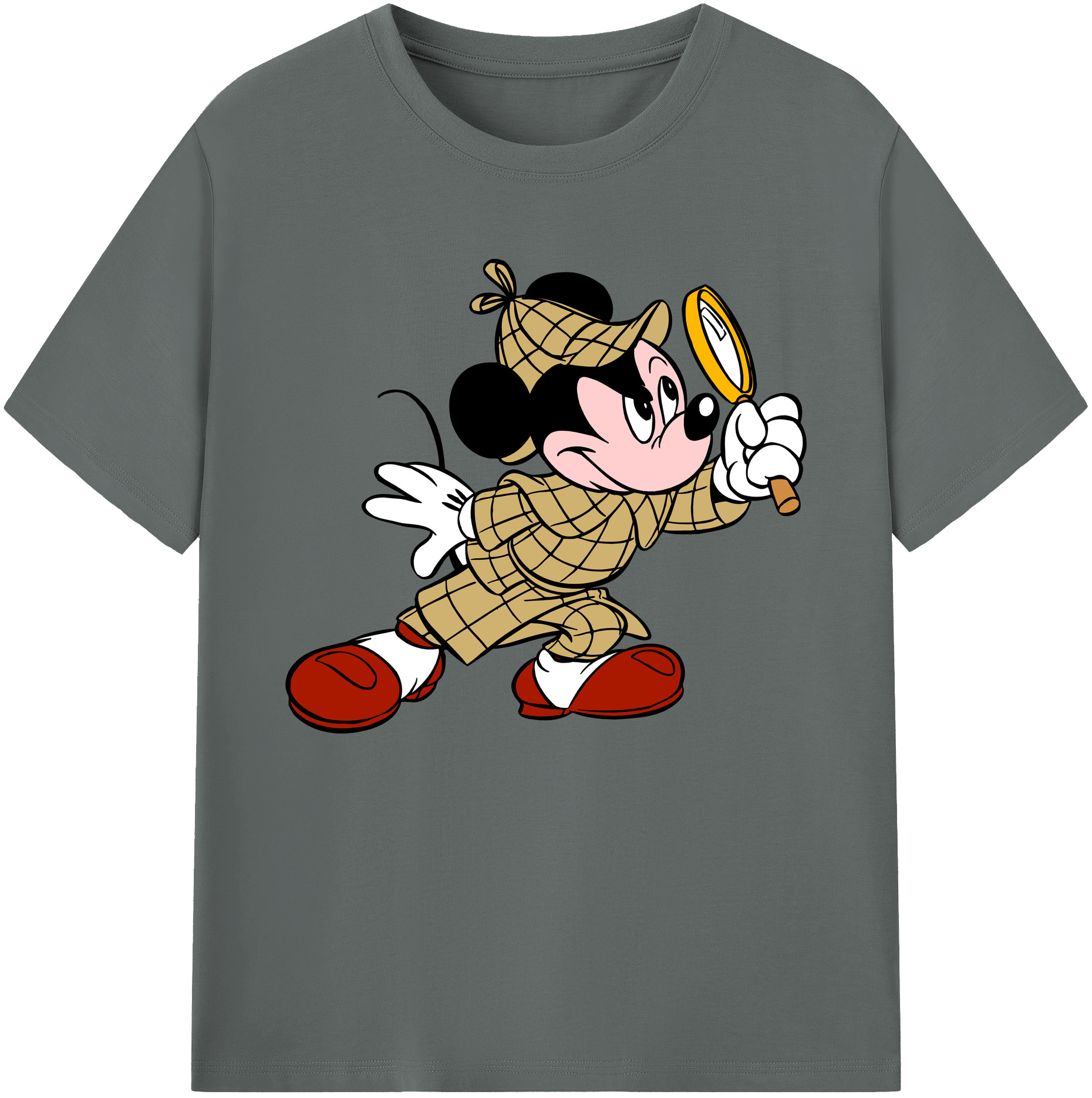 ミッキーマウス Mickey Mouse 綿100％ メンズ半袖Tシャツ｜肌触りやわらか＆通気性